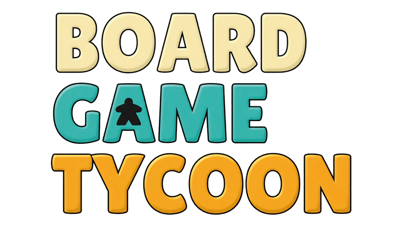 Das Logo von Board Game Tycoon auf transparentem Hintergrund